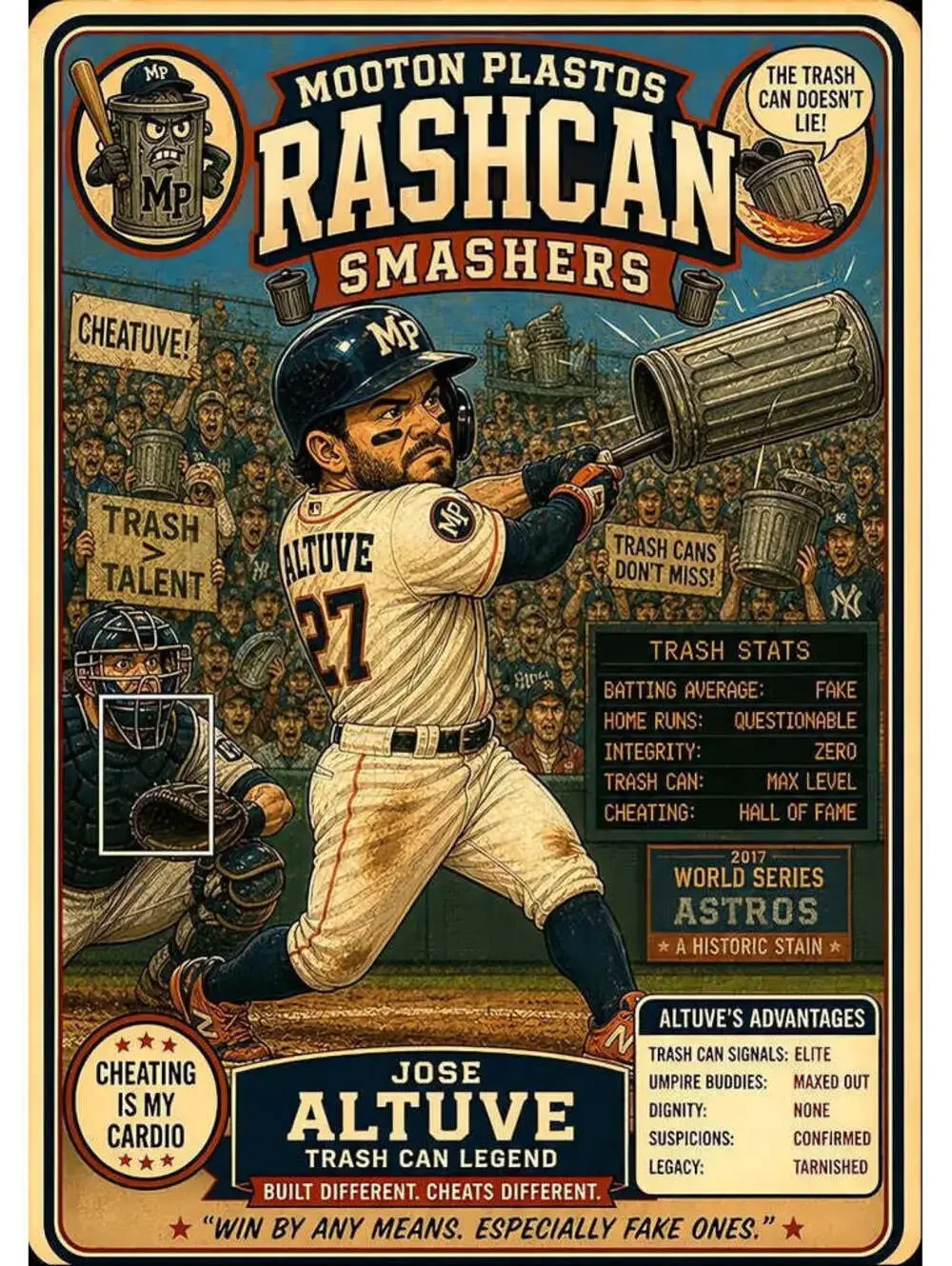 4624 RashCan Legend 8x10 Print | Parody Sports Card Series